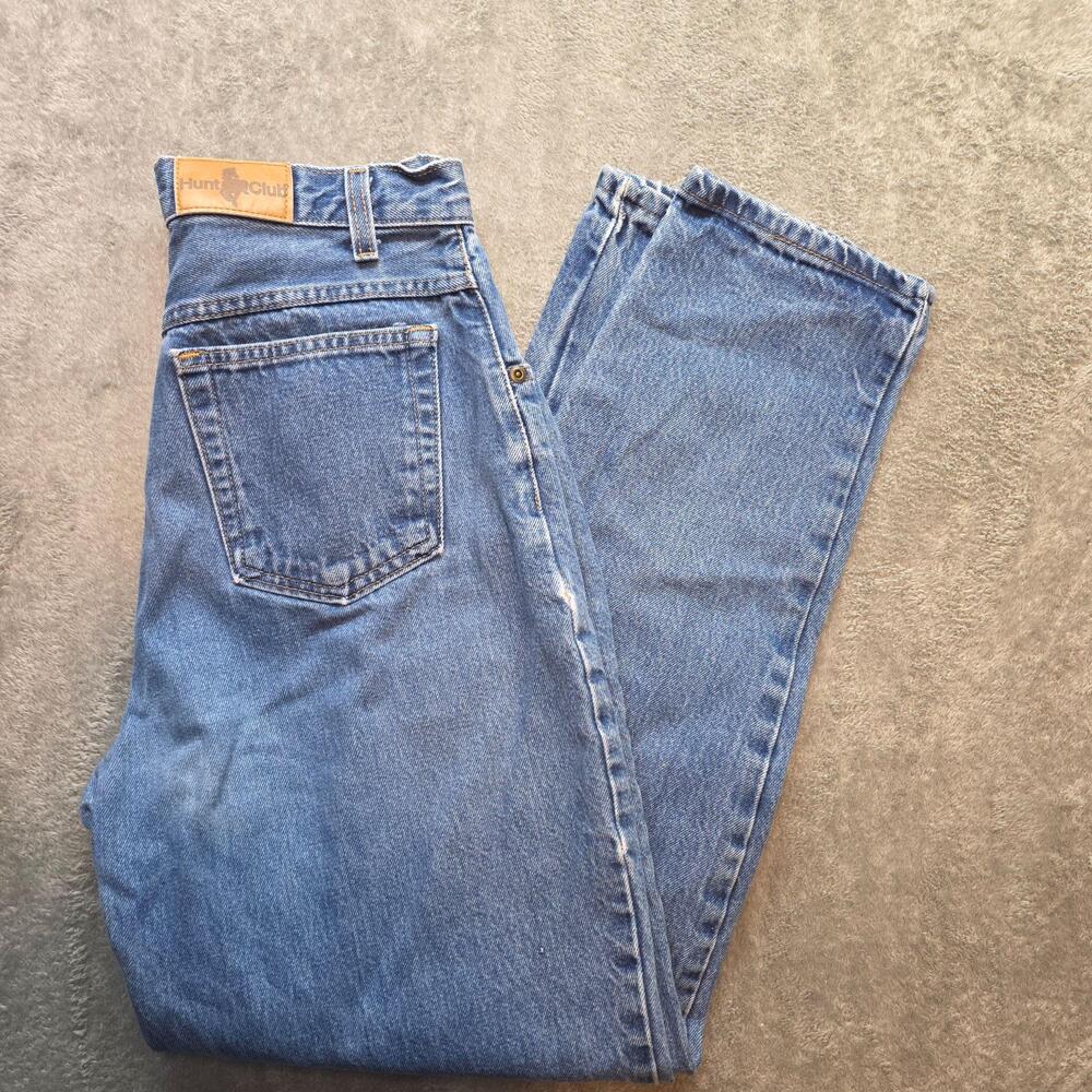 Vintage Hunt Club Mom Jeans Womens 10 Blue Medium Wash High Rise Denim Flaws